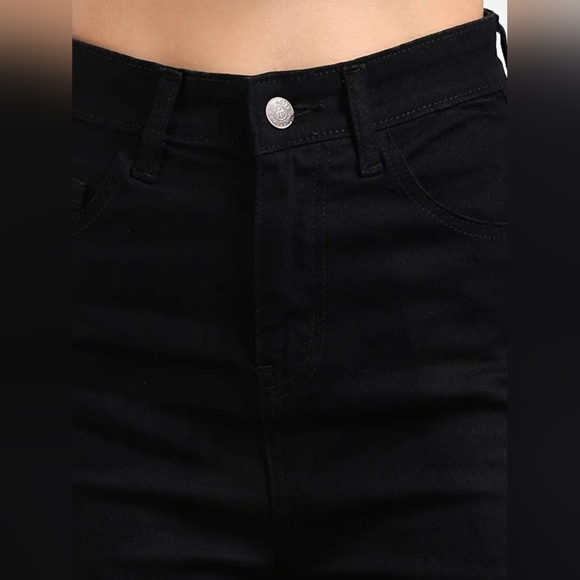 Women's High rise Wide-leg Jeans - Picture 4 of 6